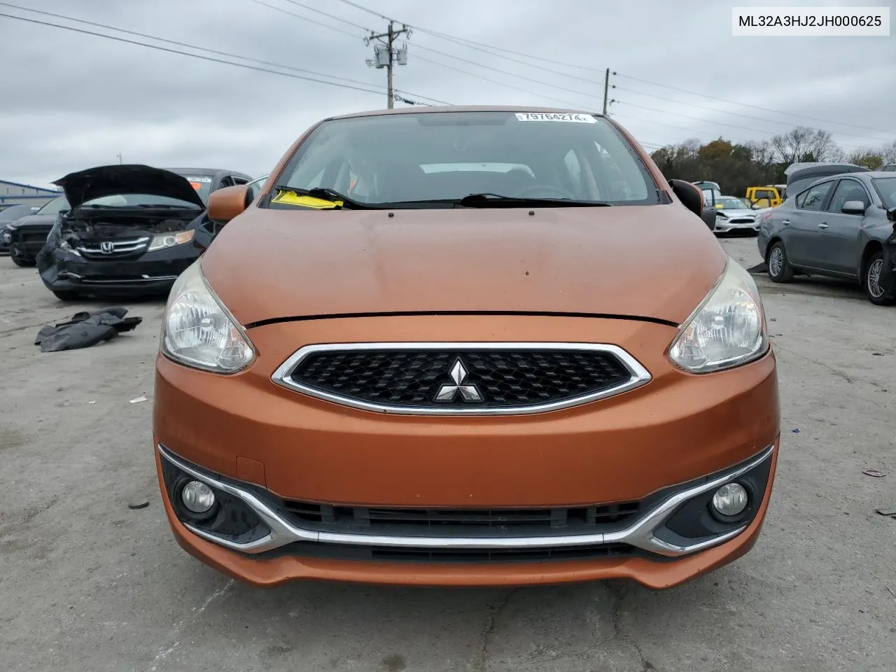 2018 Mitsubishi Mirage Es VIN: ML32A3HJ2JH000625 Lot: 79764274