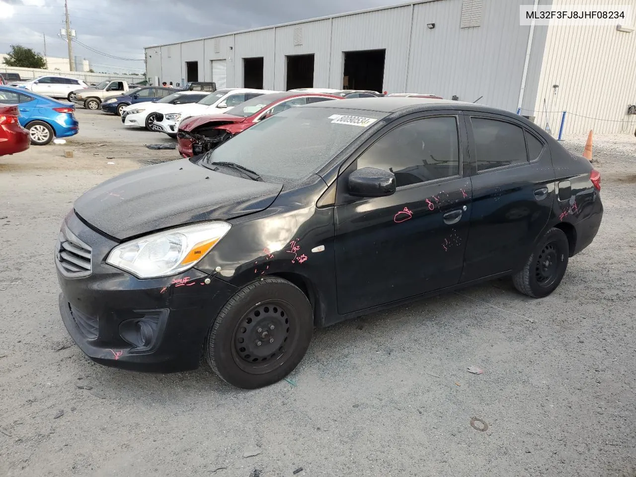 2018 Mitsubishi Mirage G4 Es VIN: ML32F3FJ8JHF08234 Lot: 80090534