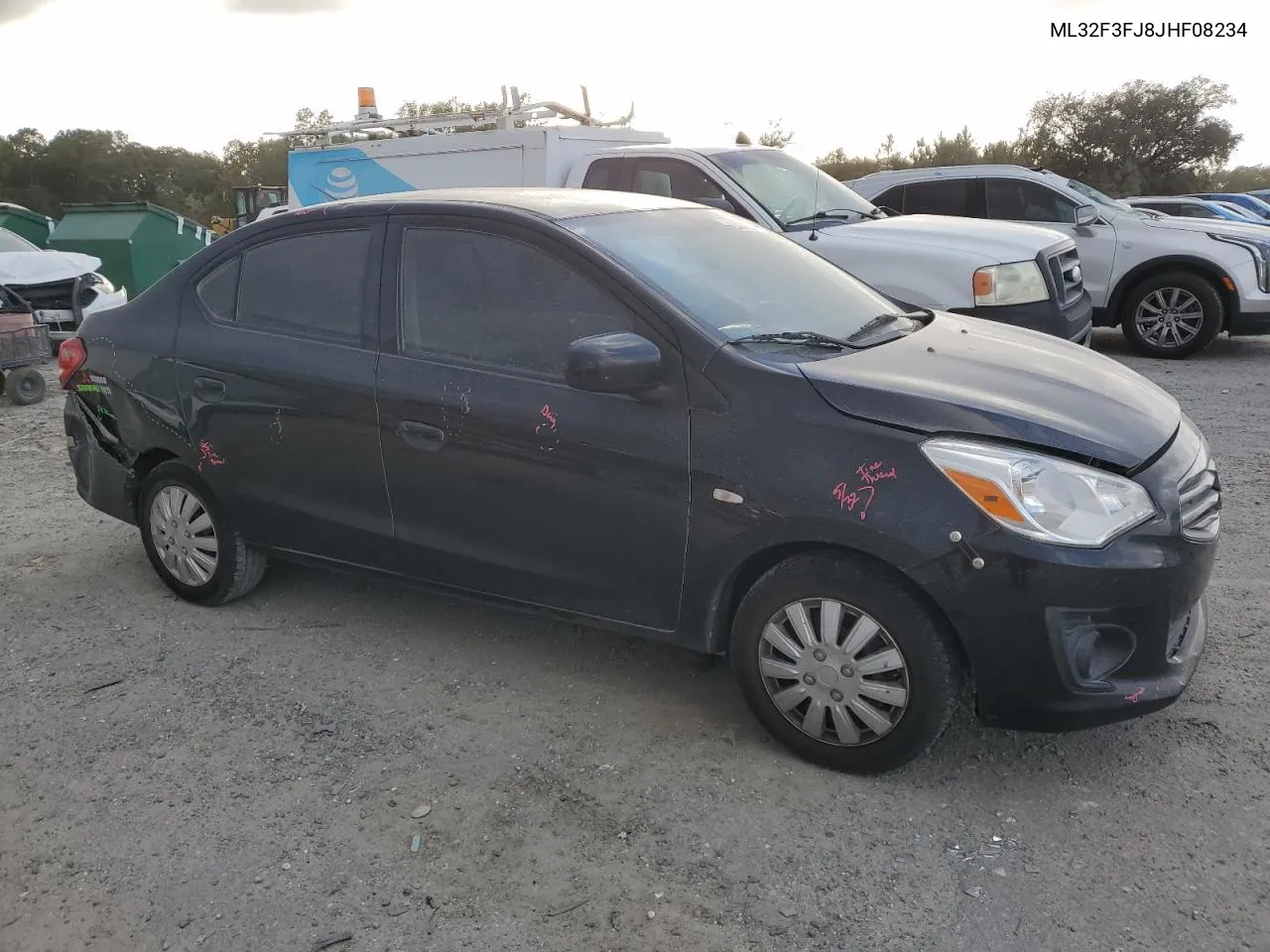 2018 Mitsubishi Mirage G4 Es VIN: ML32F3FJ8JHF08234 Lot: 80090534