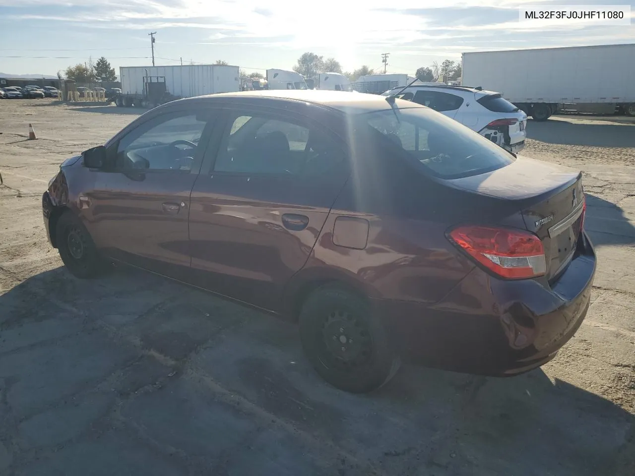 2018 Mitsubishi Mirage G4 Es VIN: ML32F3FJ0JHF11080 Lot: 80423794