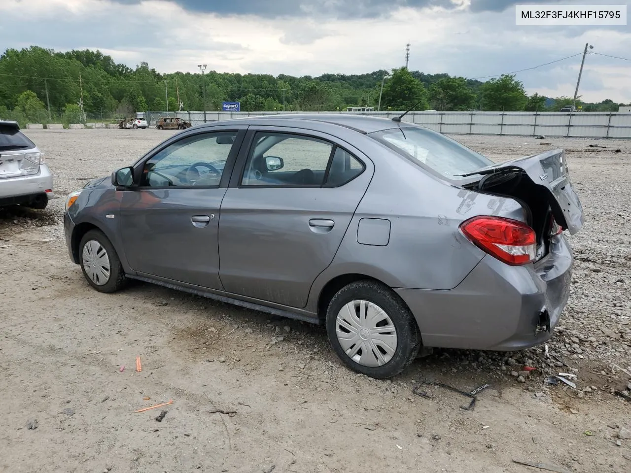 2019 Mitsubishi Mirage G4 Es VIN: ML32F3FJ4KHF15795 Lot: 51119544