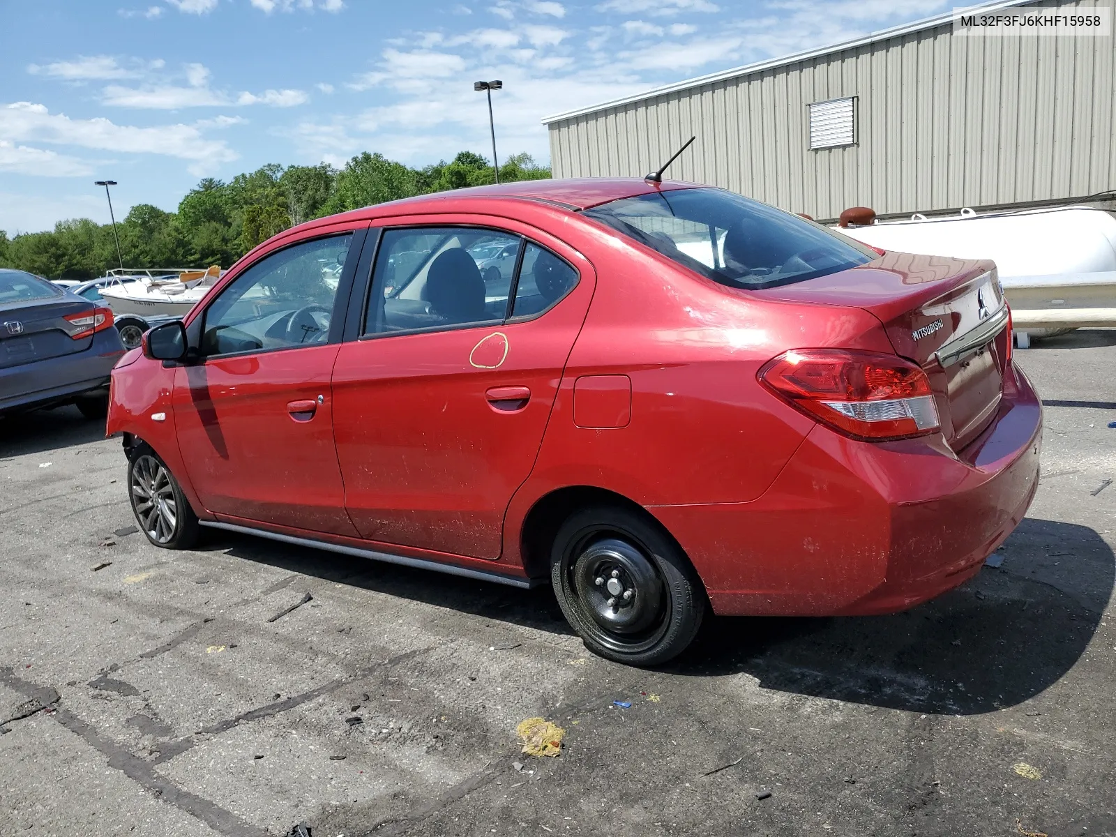 2019 Mitsubishi Mirage G4 Es VIN: ML32F3FJ6KHF15958 Lot: 56962724