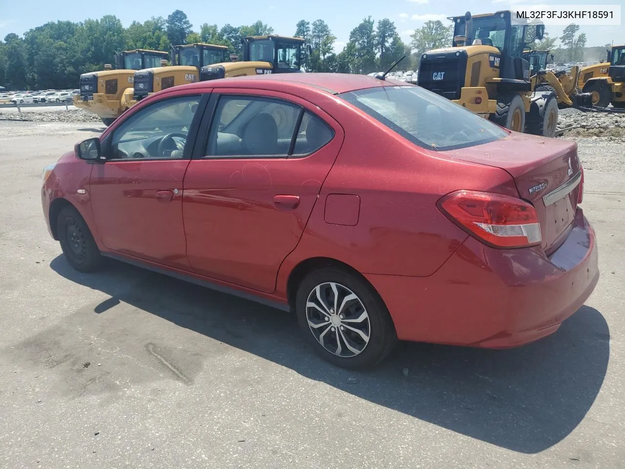 2019 Mitsubishi Mirage G4 Es VIN: ML32F3FJ3KHF18591 Lot: 58935324