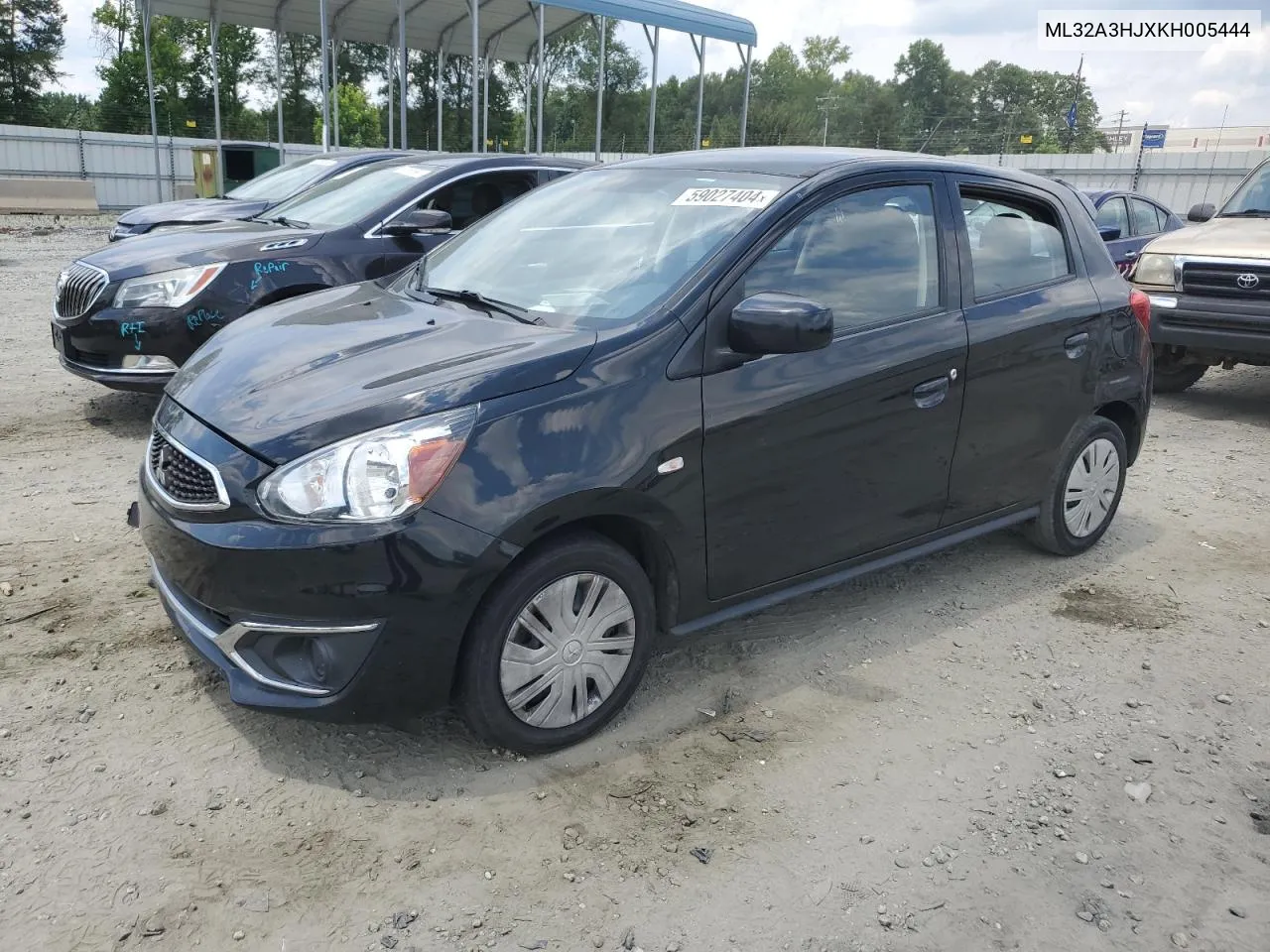 2019 Mitsubishi Mirage Es VIN: ML32A3HJXKH005444 Lot: 59027404