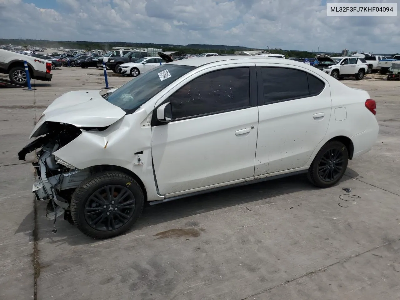 2019 Mitsubishi Mirage G4 Es VIN: ML32F3FJ7KHF04094 Lot: 59776444