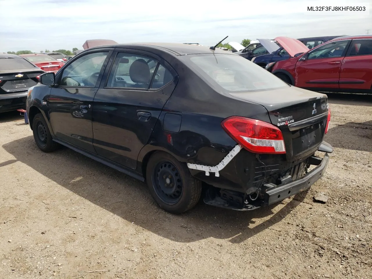 2019 Mitsubishi Mirage G4 Es VIN: ML32F3FJ8KHF06503 Lot: 61330184