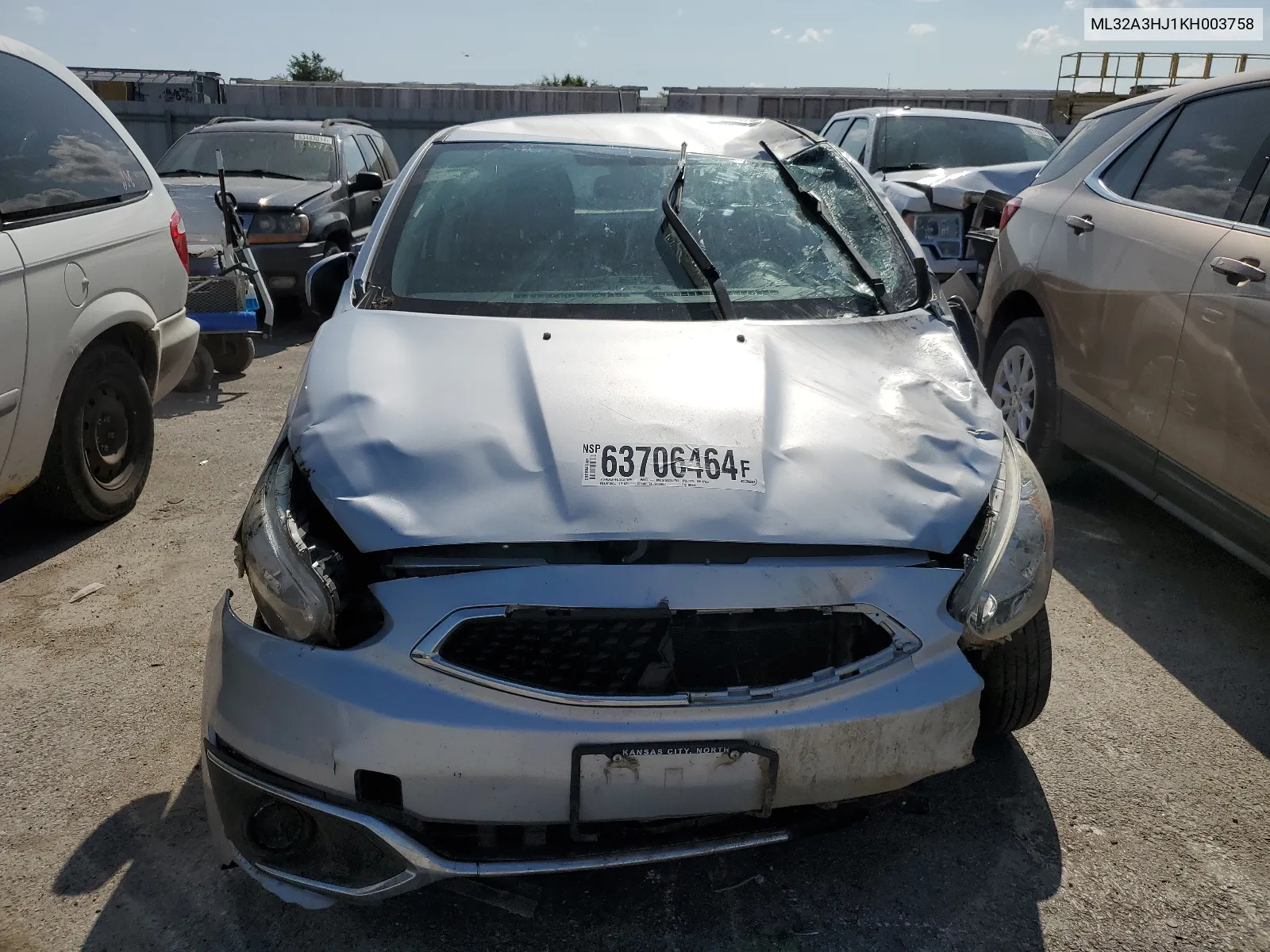 ML32A3HJ1KH003758 2019 Mitsubishi Mirage Es