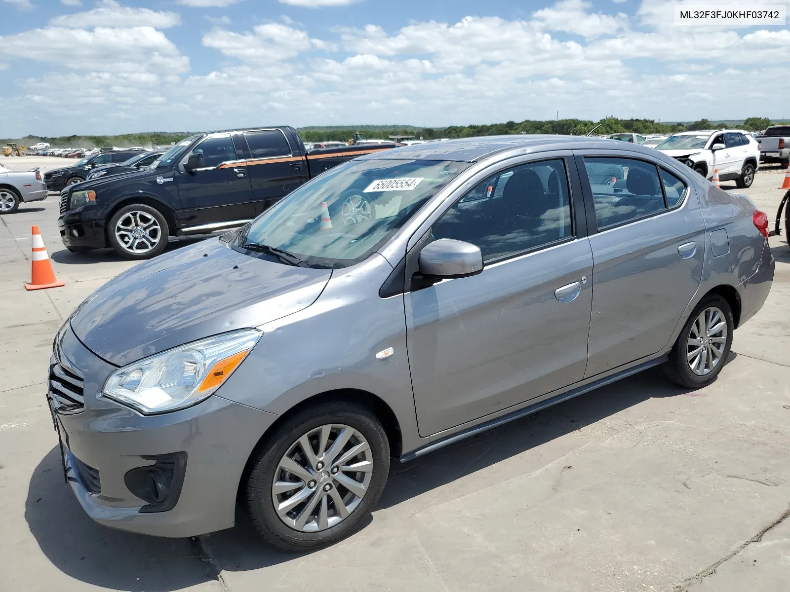 2019 Mitsubishi Mirage G4 Es VIN: ML32F3FJ0KHF03742 Lot: 65005554