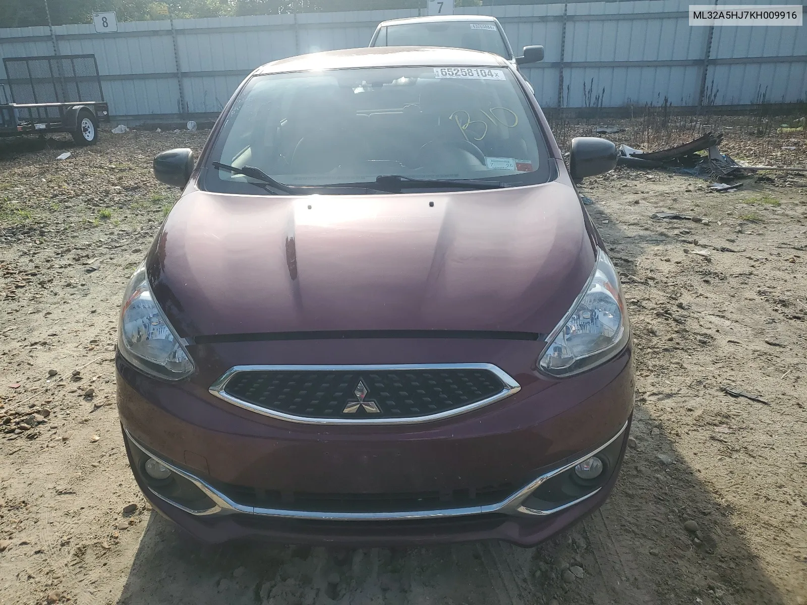 2019 Mitsubishi Mirage Le VIN: ML32A5HJ7KH009916 Lot: 65258104