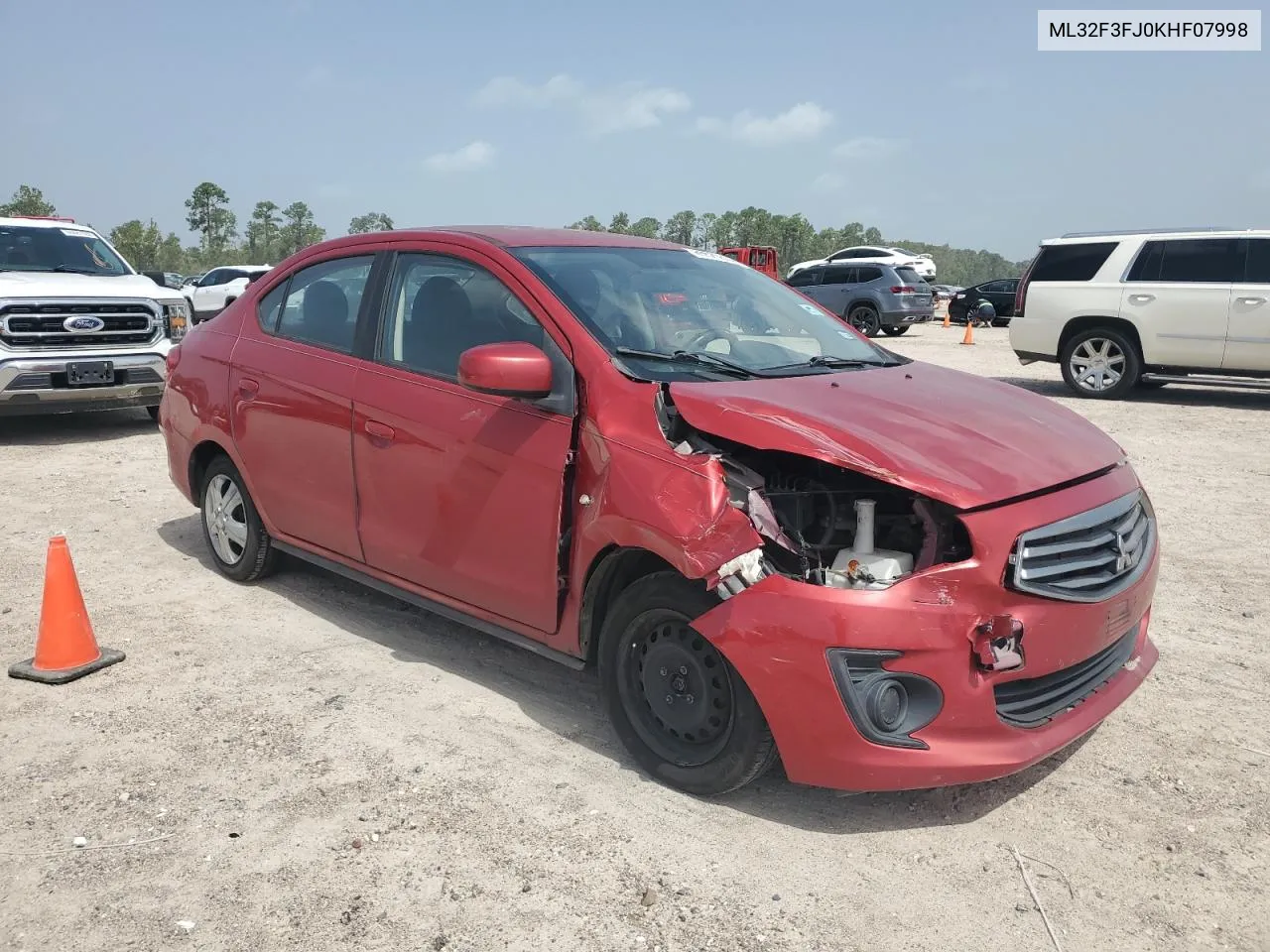 ML32F3FJ0KHF07998 2019 Mitsubishi Mirage G4 Es