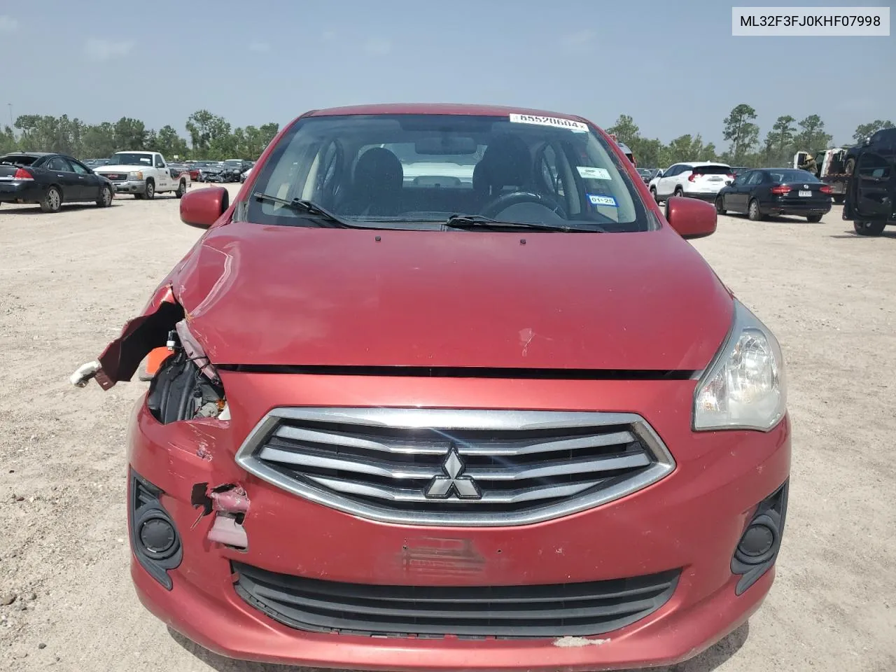 ML32F3FJ0KHF07998 2019 Mitsubishi Mirage G4 Es