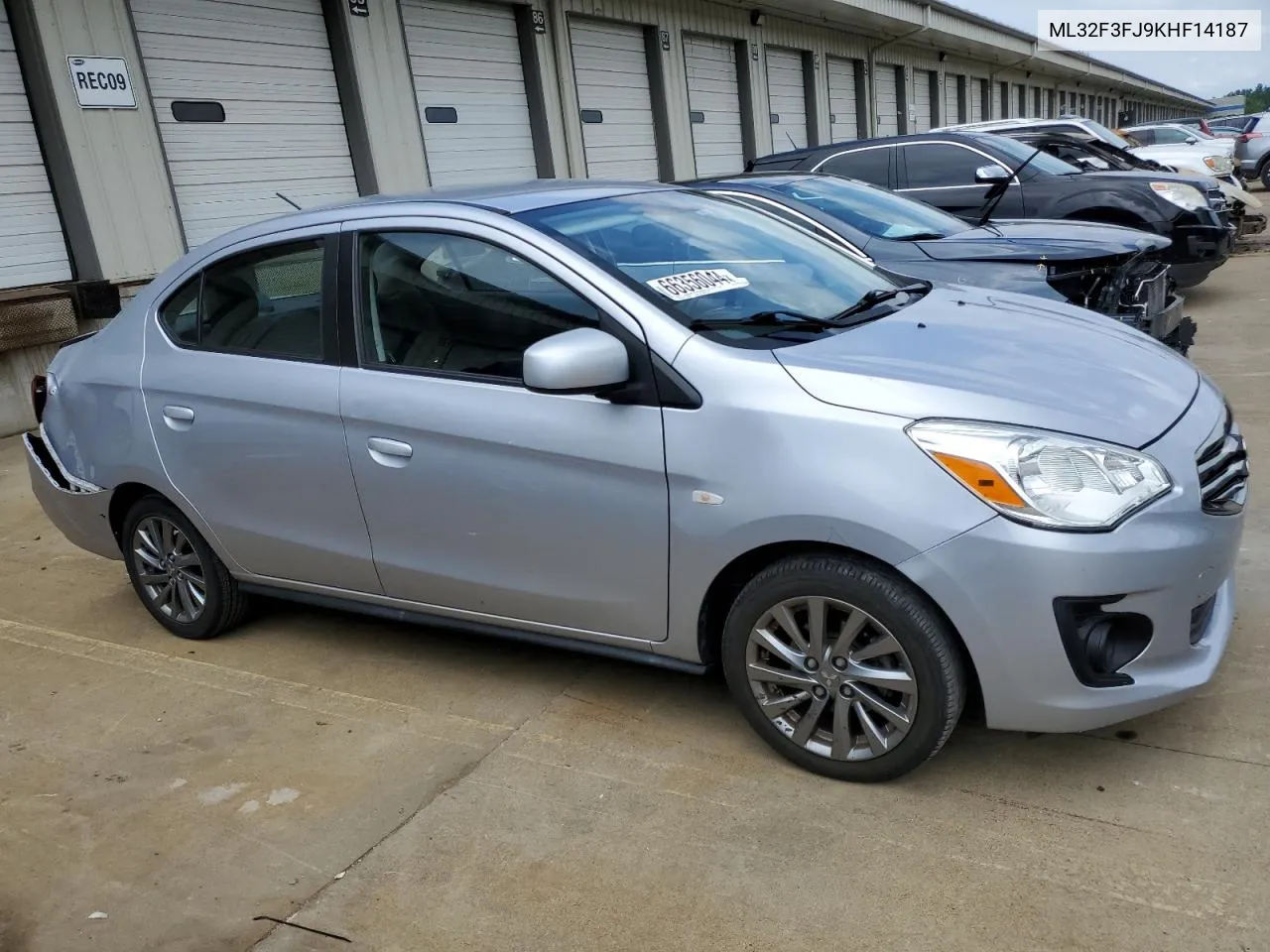 2019 Mitsubishi Mirage G4 Es VIN: ML32F3FJ9KHF14187 Lot: 66356044