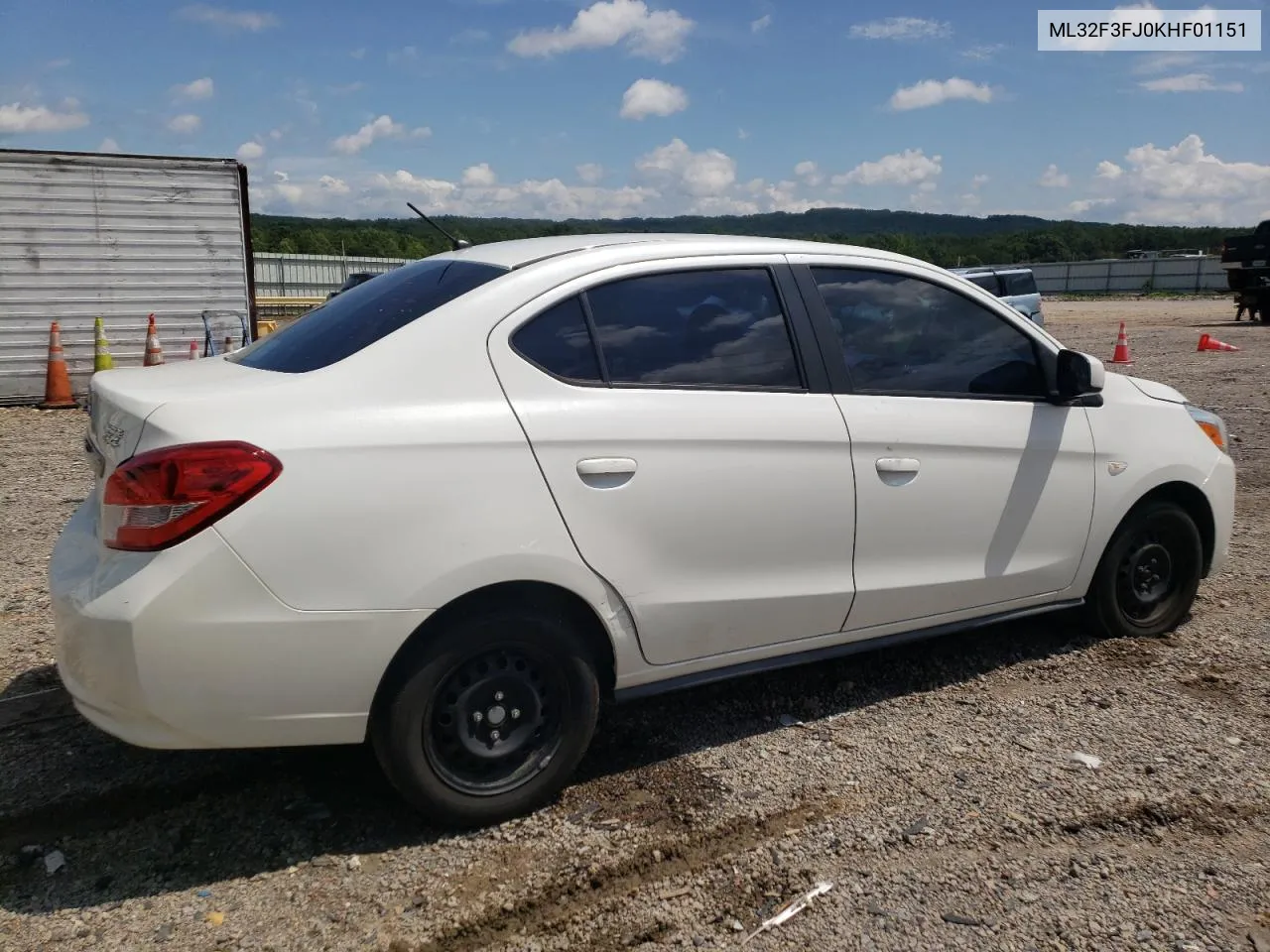 ML32F3FJ0KHF01151 2019 Mitsubishi Mirage G4 Es