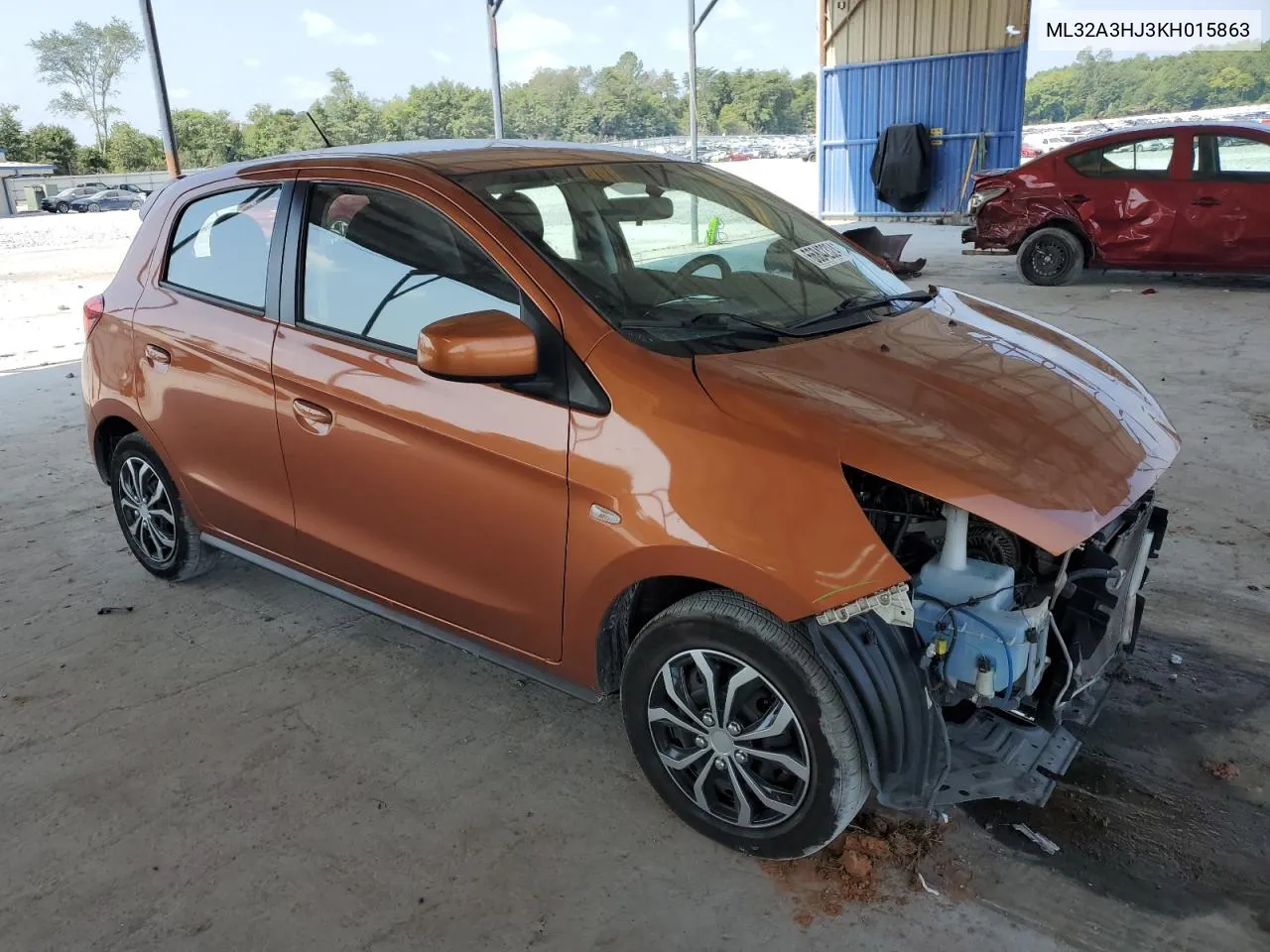 2019 Mitsubishi Mirage Es VIN: ML32A3HJ3KH015863 Lot: 66842324