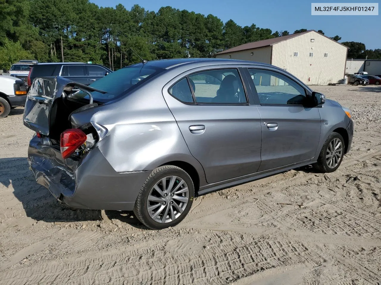 2019 Mitsubishi Mirage G4 Se VIN: ML32F4FJ5KHF01247 Lot: 67007514