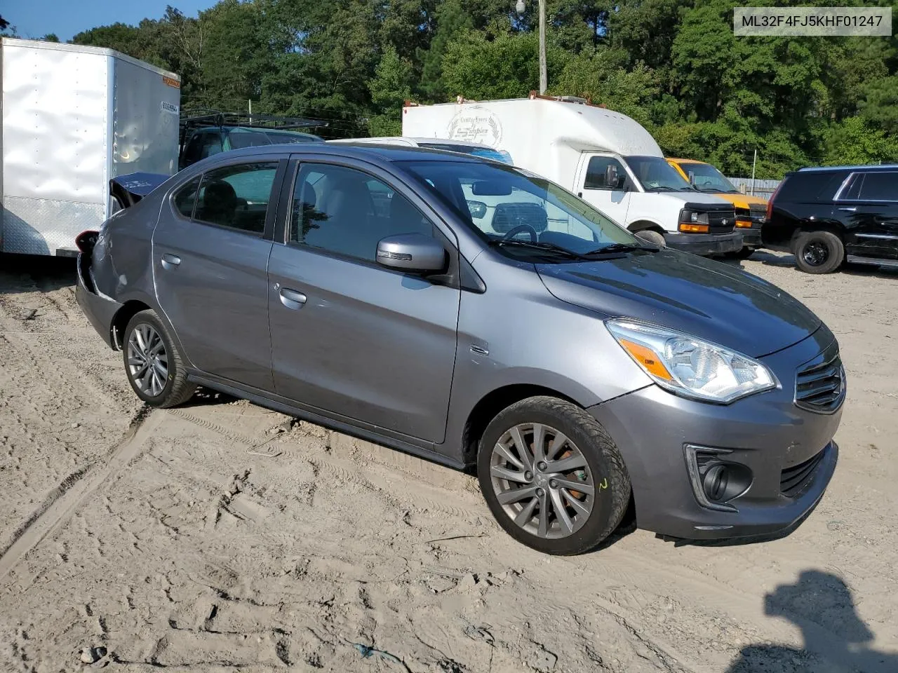 2019 Mitsubishi Mirage G4 Se VIN: ML32F4FJ5KHF01247 Lot: 67007514