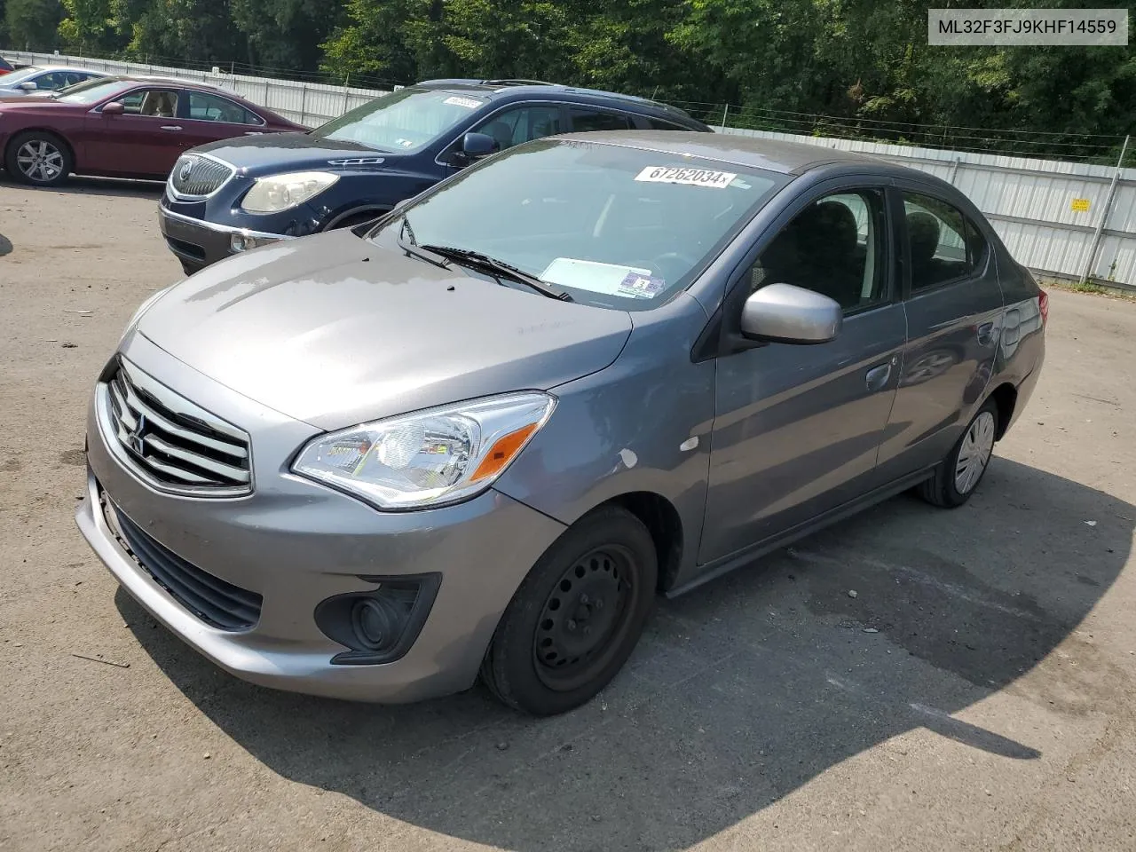 2019 Mitsubishi Mirage G4 Es VIN: ML32F3FJ9KHF14559 Lot: 67262034