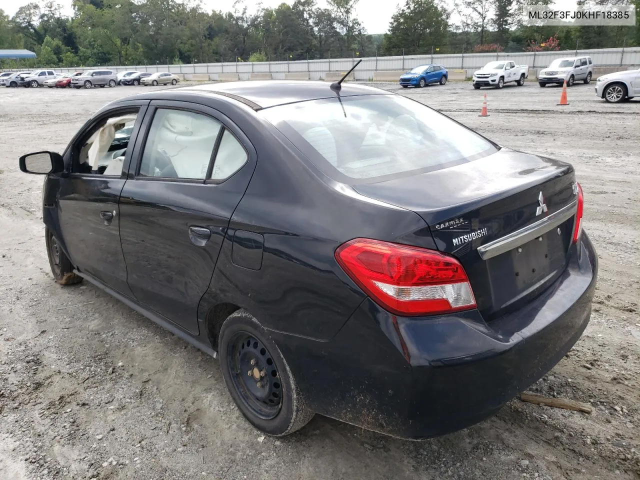 2019 Mitsubishi Mirage G4 Es VIN: ML32F3FJ0KHF18385 Lot: 67386364