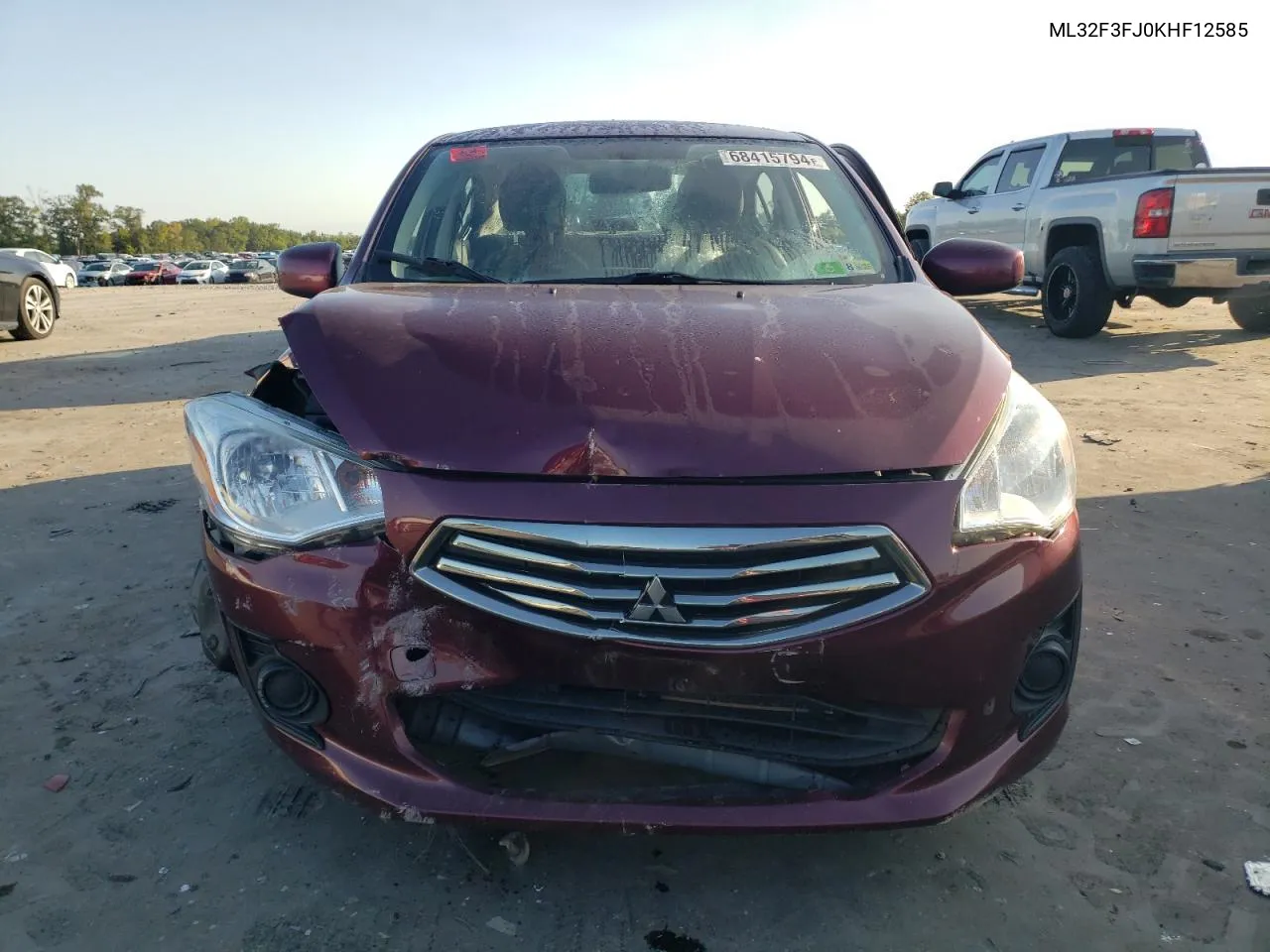 2019 Mitsubishi Mirage G4 Es VIN: ML32F3FJ0KHF12585 Lot: 68415794