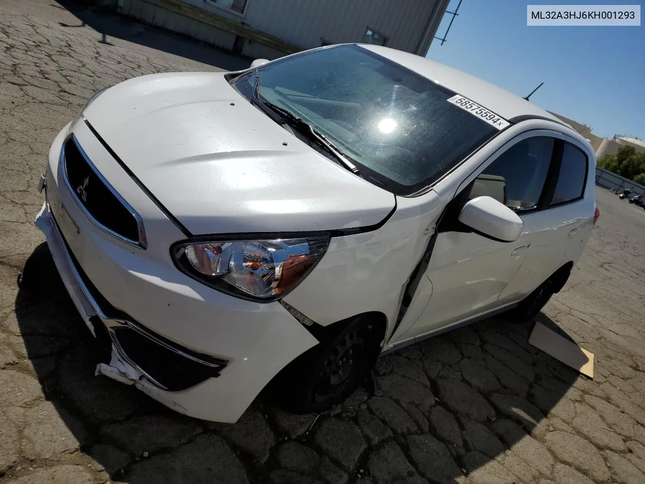 2019 Mitsubishi Mirage Es VIN: ML32A3HJ6KH001293 Lot: 68575594