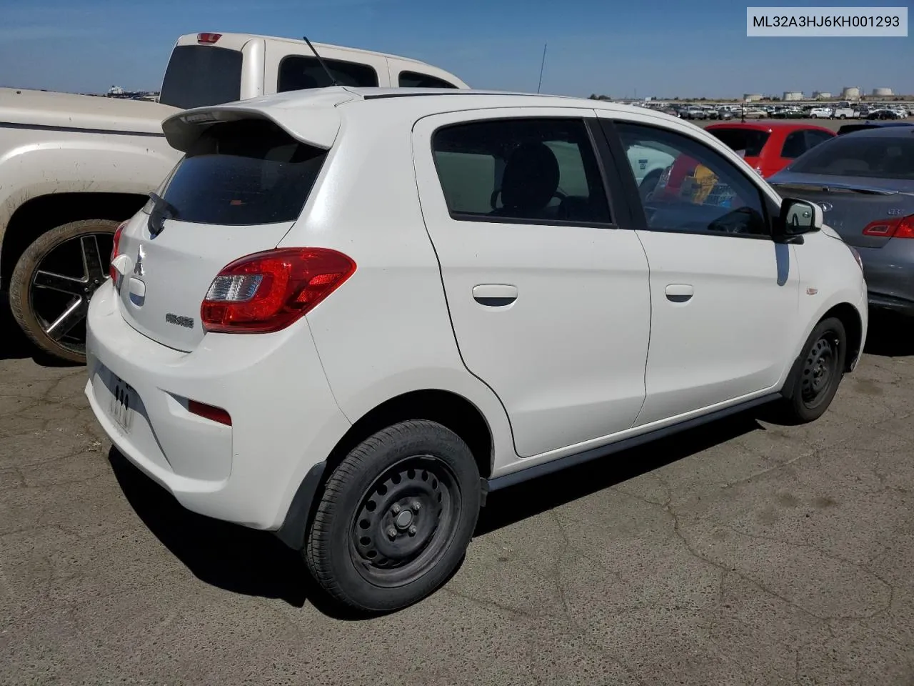 2019 Mitsubishi Mirage Es VIN: ML32A3HJ6KH001293 Lot: 68575594