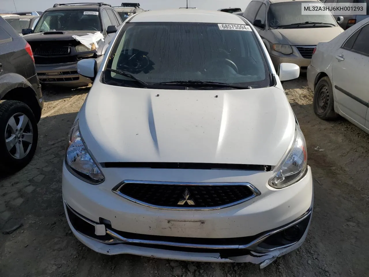 2019 Mitsubishi Mirage Es VIN: ML32A3HJ6KH001293 Lot: 68575594