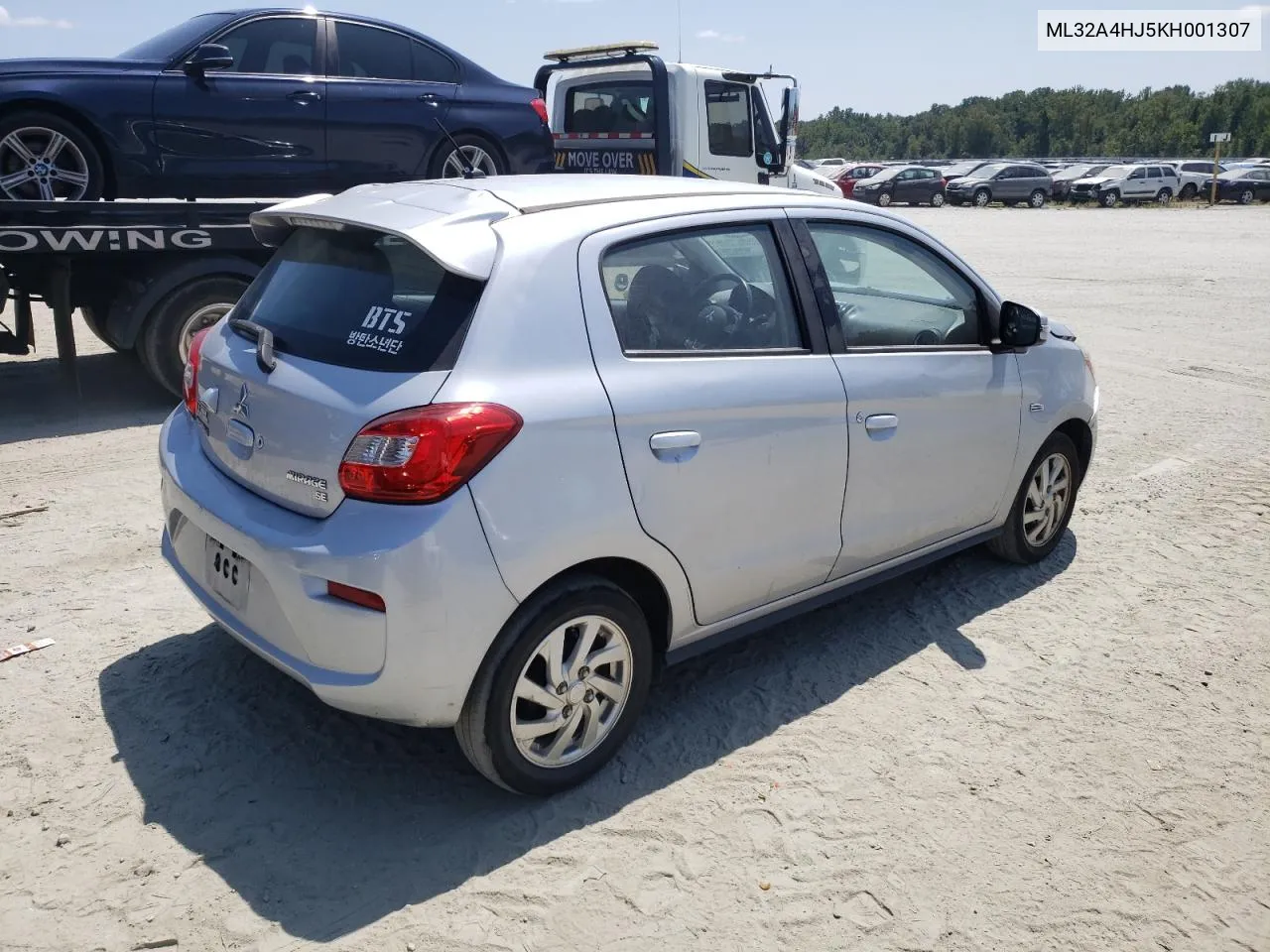 2019 Mitsubishi Mirage Se VIN: ML32A4HJ5KH001307 Lot: 68623434