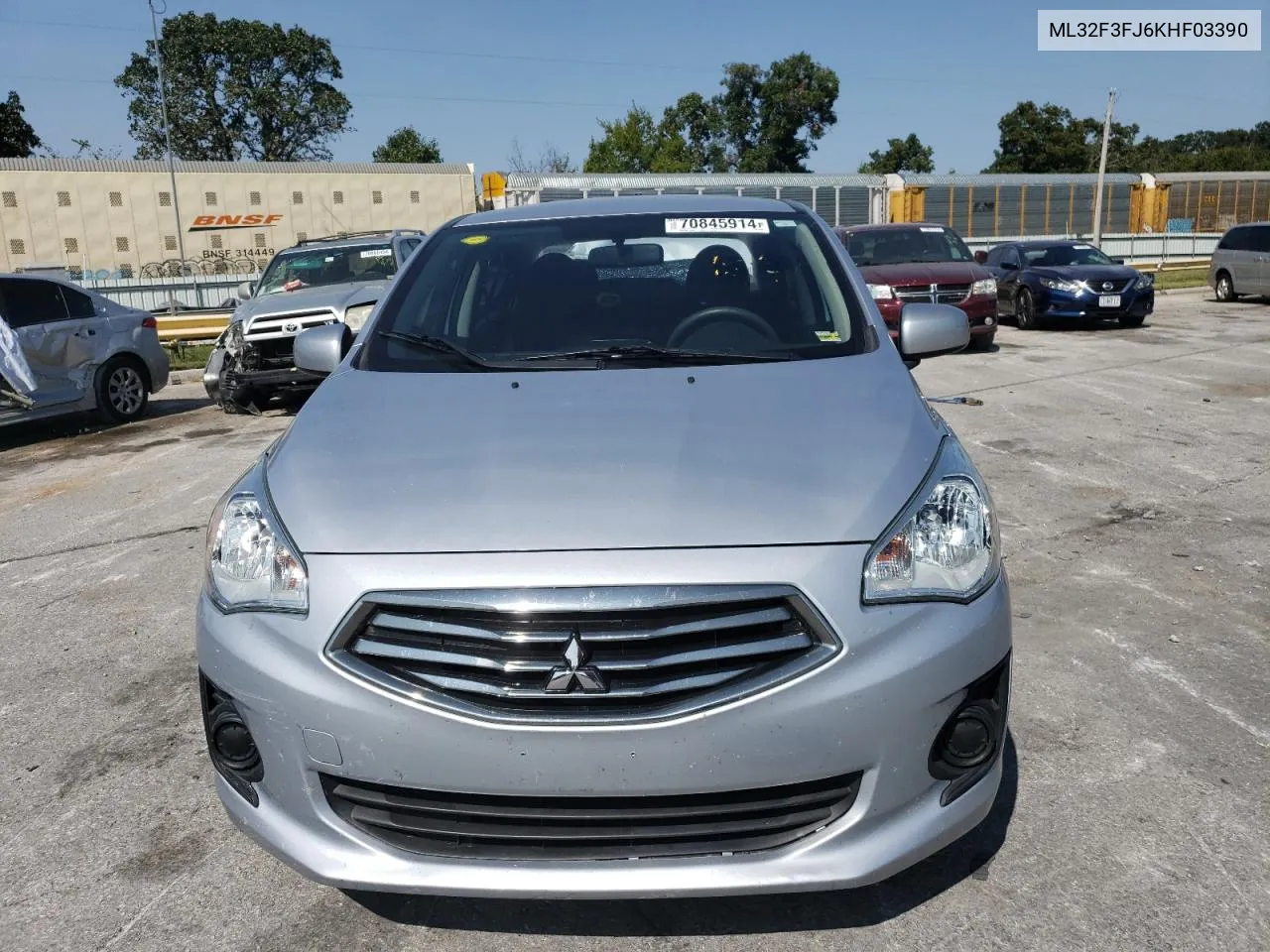 2019 Mitsubishi Mirage G4 Es VIN: ML32F3FJ6KHF03390 Lot: 70845914