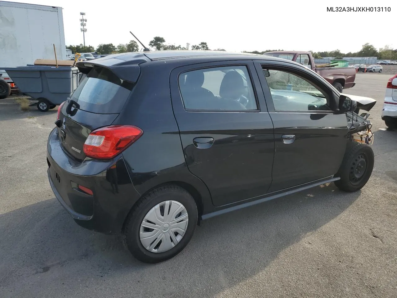 2019 Mitsubishi Mirage Es VIN: ML32A3HJXKH013110 Lot: 70970514