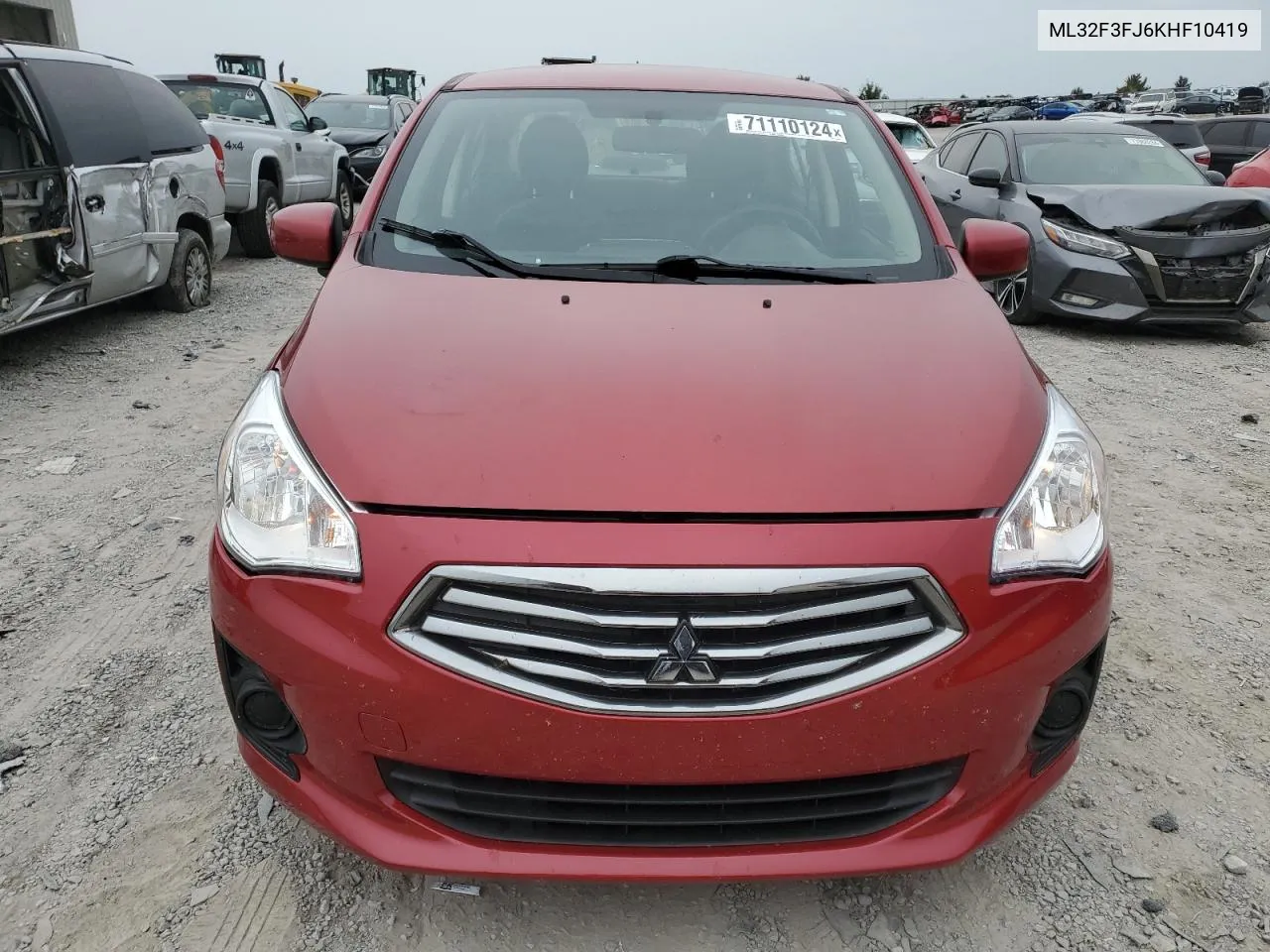 2019 Mitsubishi Mirage G4 Es VIN: ML32F3FJ6KHF10419 Lot: 71110124