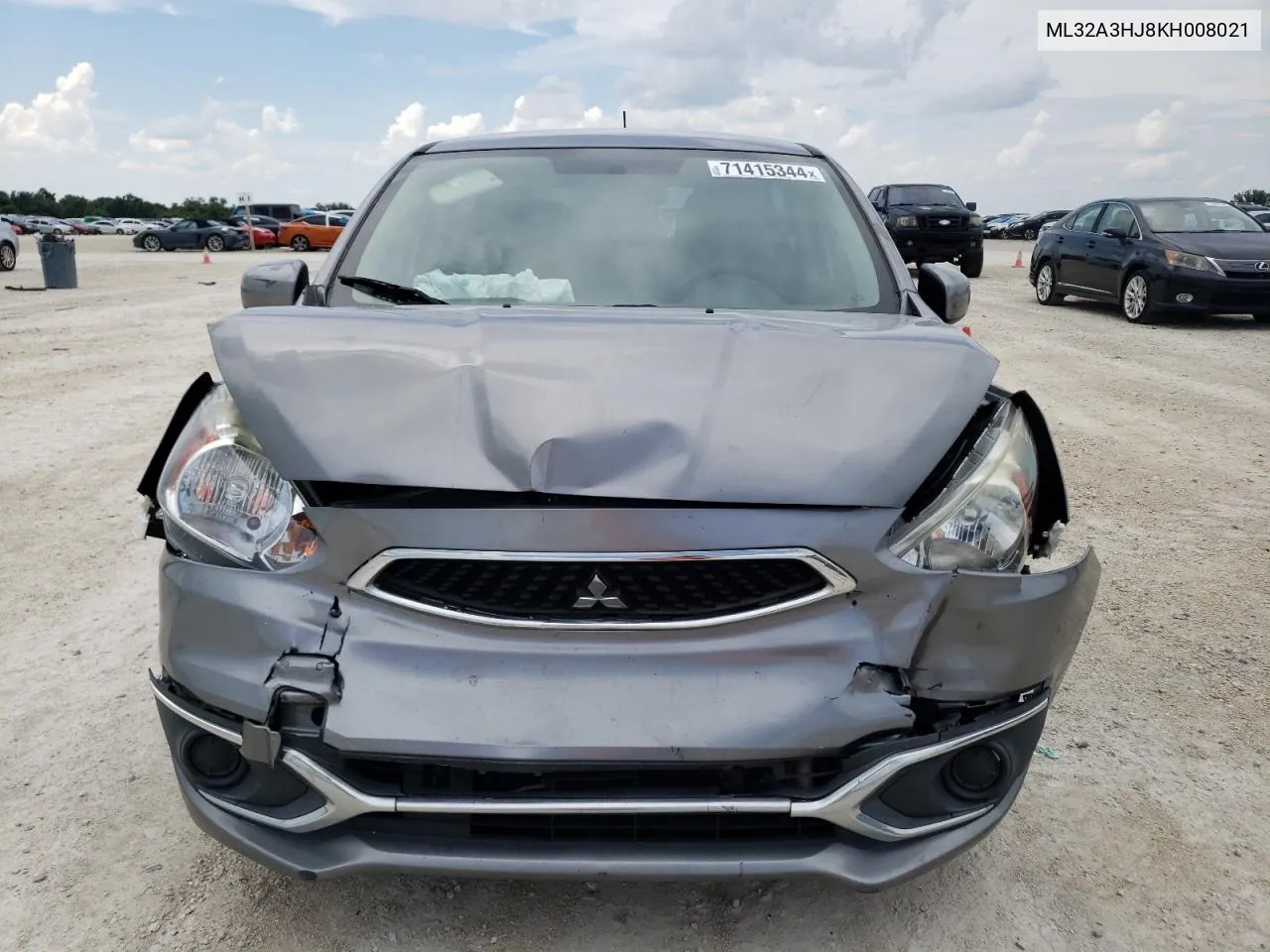 2019 Mitsubishi Mirage Es VIN: ML32A3HJ8KH008021 Lot: 71415344