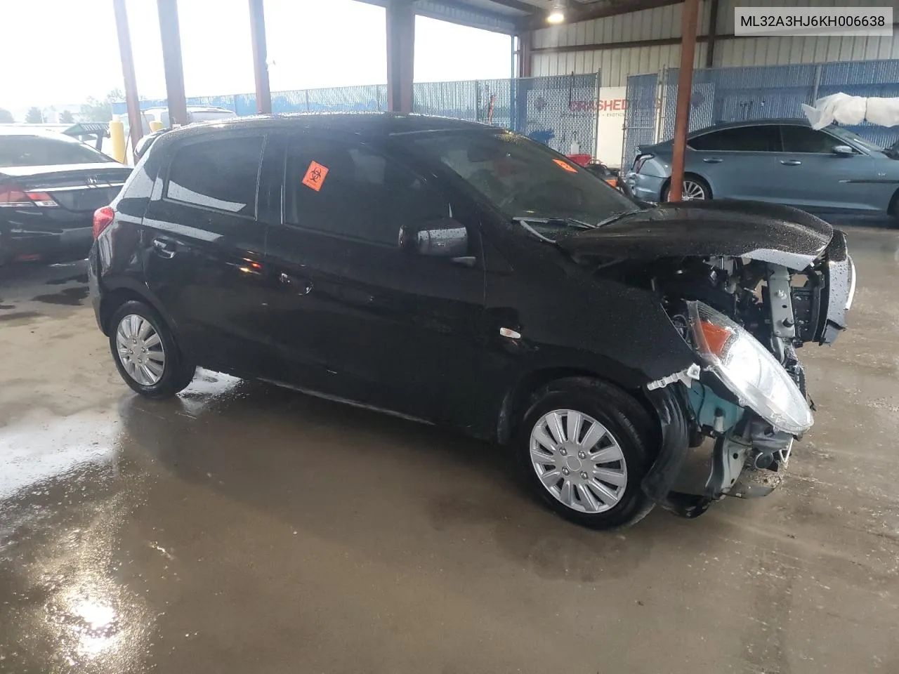 2019 Mitsubishi Mirage Es VIN: ML32A3HJ6KH006638 Lot: 73145594