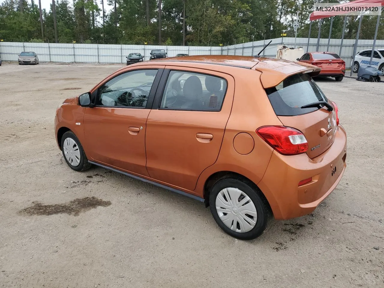 2019 Mitsubishi Mirage Es VIN: ML32A3HJ3KH013420 Lot: 73356334