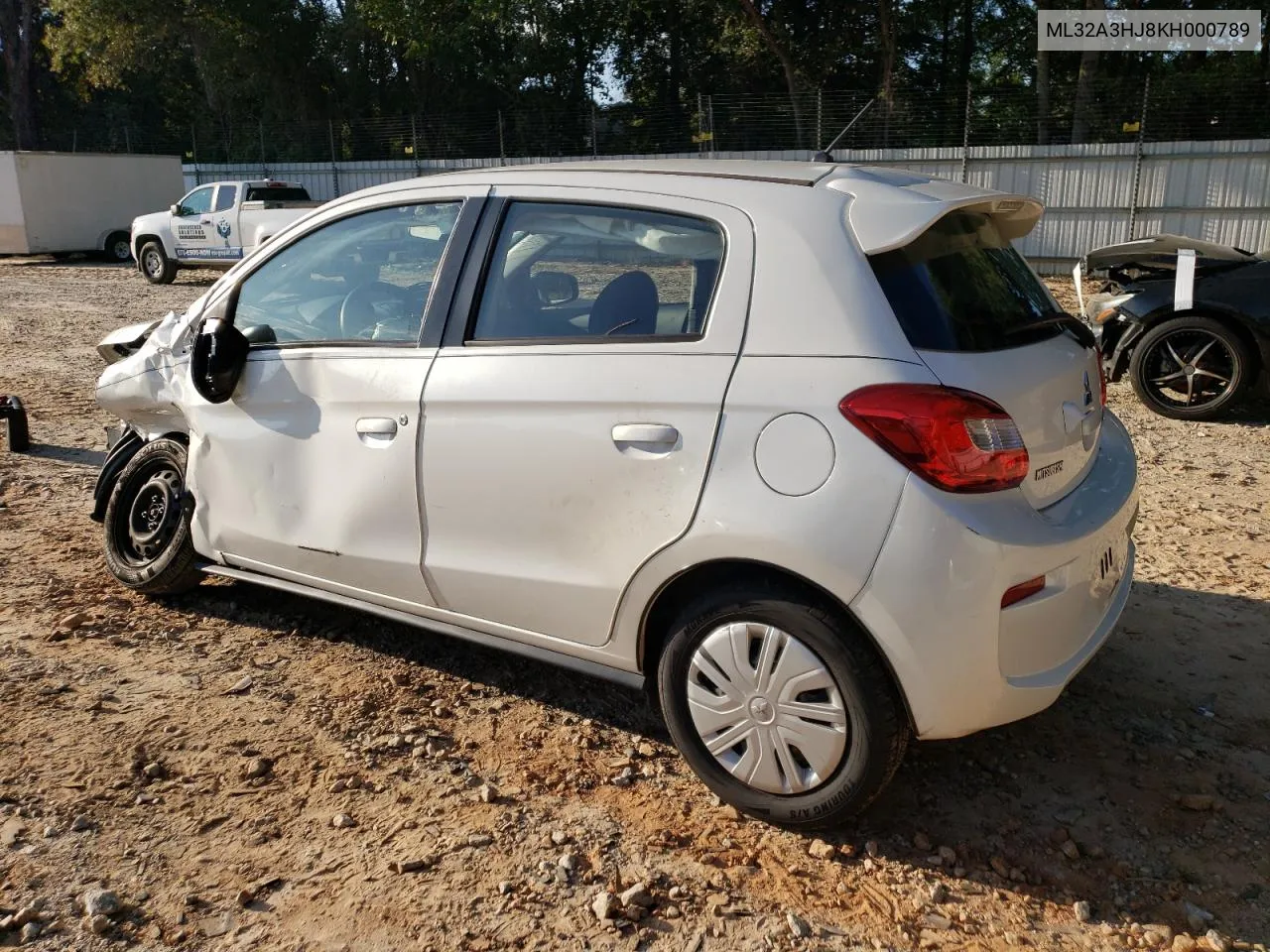 2019 Mitsubishi Mirage Es VIN: ML32A3HJ8KH000789 Lot: 73462834