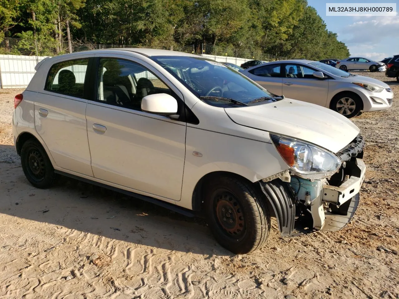 2019 Mitsubishi Mirage Es VIN: ML32A3HJ8KH000789 Lot: 73462834