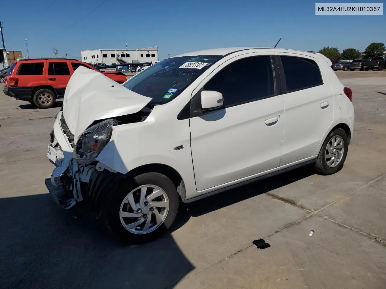 2019 Mitsubishi Mirage Se VIN: ML32A4HJ2KH010367 Lot: 73601784