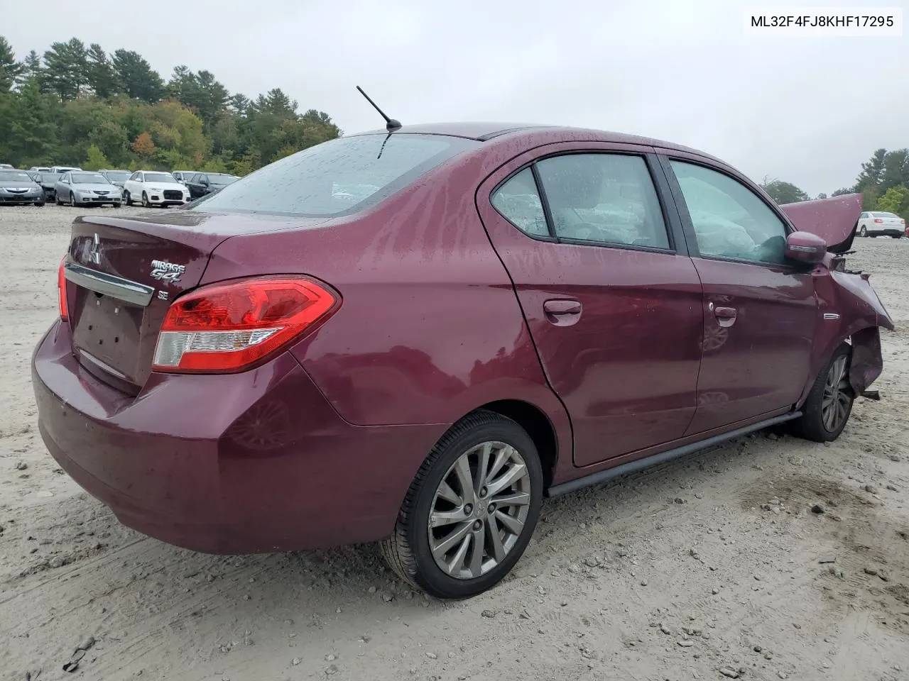 2019 Mitsubishi Mirage G4 Se VIN: ML32F4FJ8KHF17295 Lot: 73762434