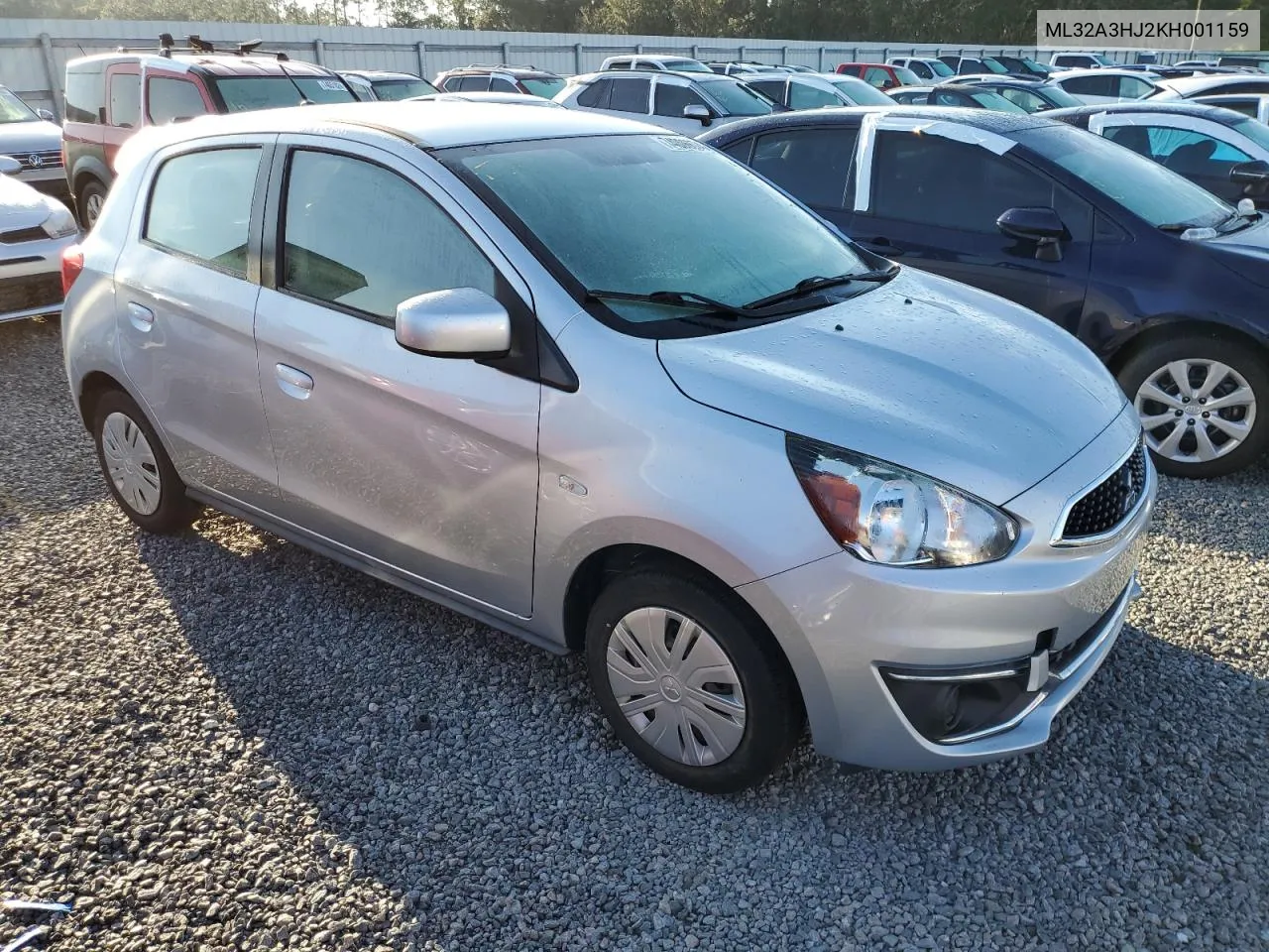 2019 Mitsubishi Mirage Es VIN: ML32A3HJ2KH001159 Lot: 74006674