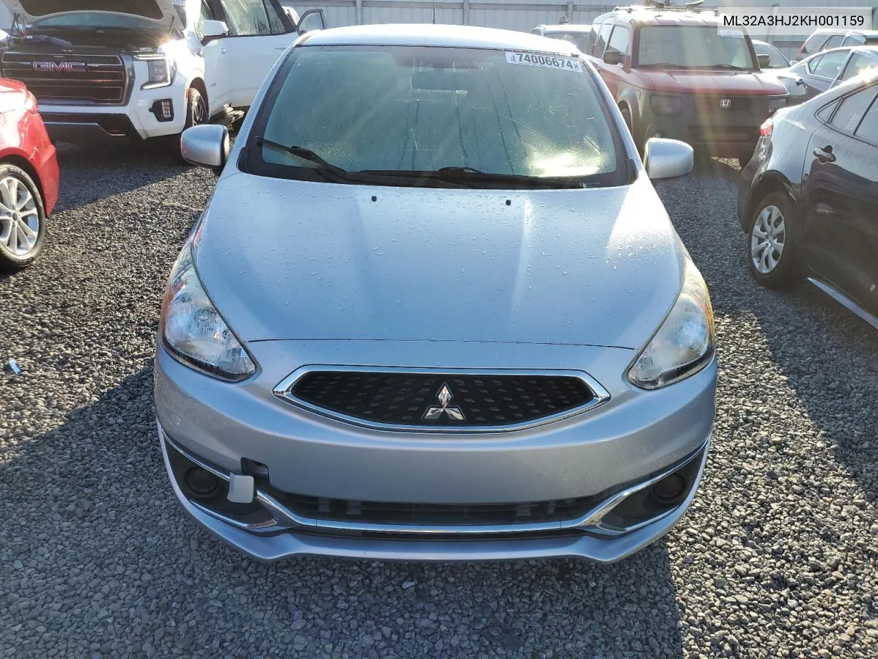 2019 Mitsubishi Mirage Es VIN: ML32A3HJ2KH001159 Lot: 74006674