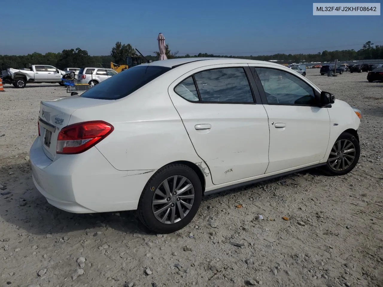 2019 Mitsubishi Mirage G4 Se VIN: ML32F4FJ2KHF08642 Lot: 74317394