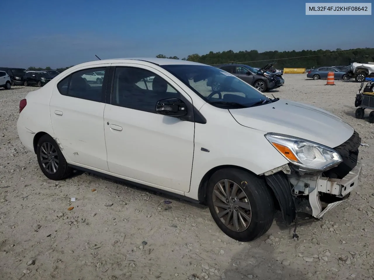 2019 Mitsubishi Mirage G4 Se VIN: ML32F4FJ2KHF08642 Lot: 74317394