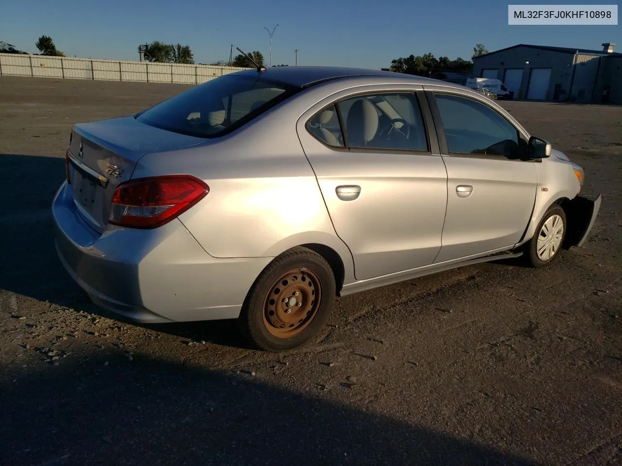 2019 Mitsubishi Mirage G4 Es VIN: ML32F3FJ0KHF10898 Lot: 74816744