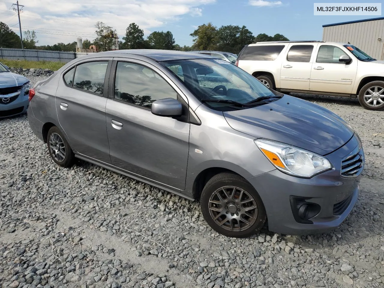 2019 Mitsubishi Mirage G4 Es VIN: ML32F3FJXKHF14506 Lot: 75118444