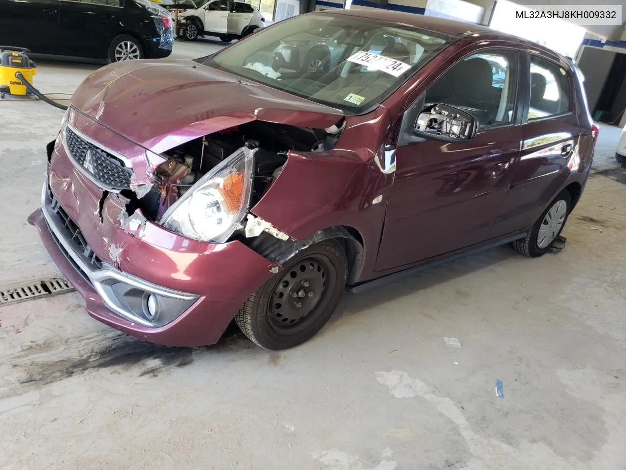 2019 Mitsubishi Mirage Es VIN: ML32A3HJ8KH009332 Lot: 75223824