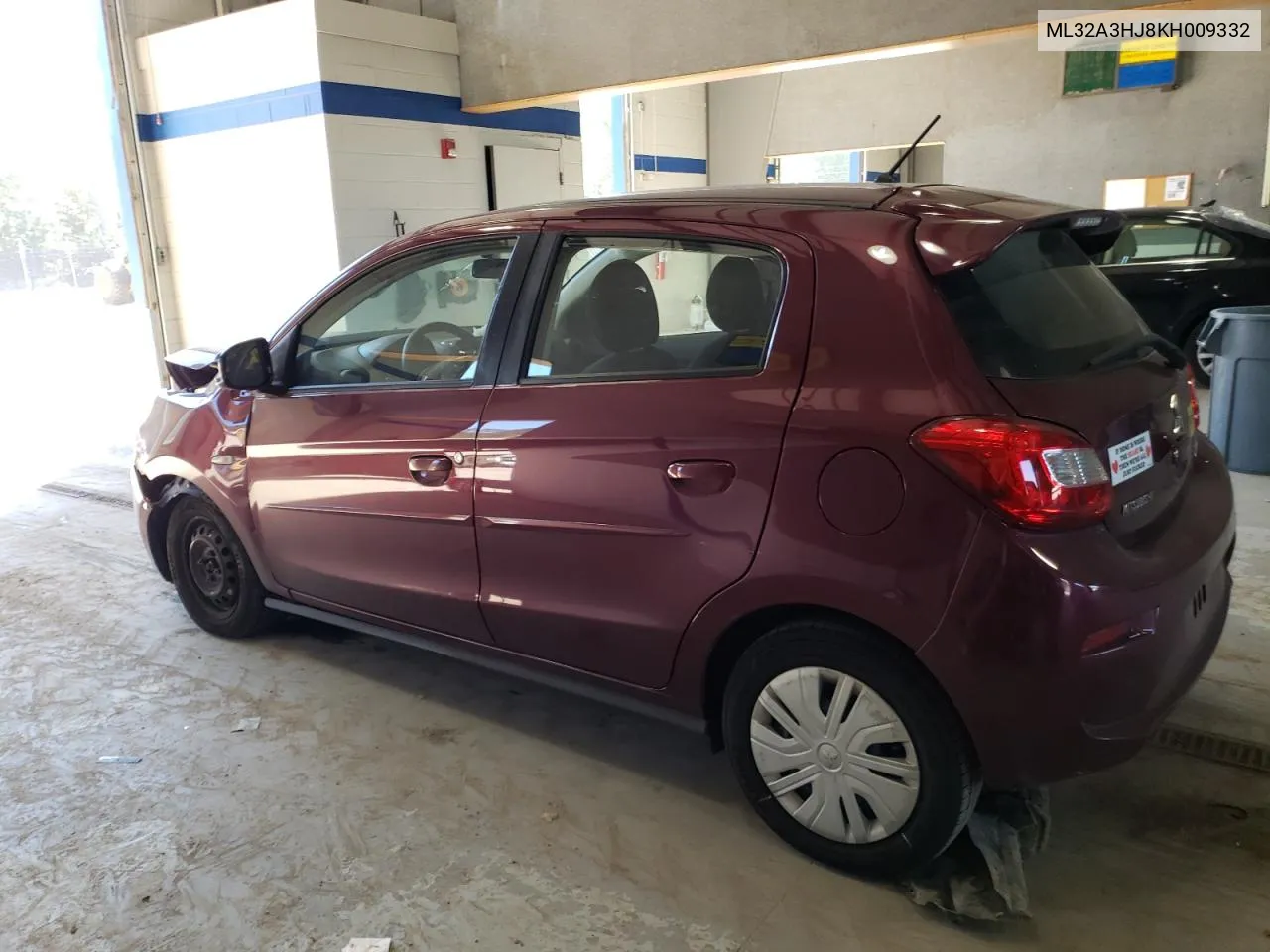 2019 Mitsubishi Mirage Es VIN: ML32A3HJ8KH009332 Lot: 75223824