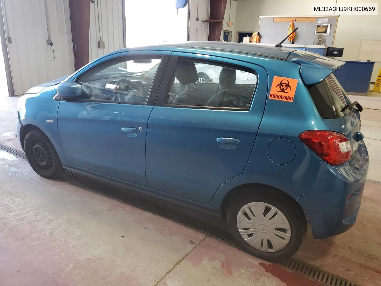 2019 Mitsubishi Mirage Es VIN: ML32A3HJ9KH000669 Lot: 75323964