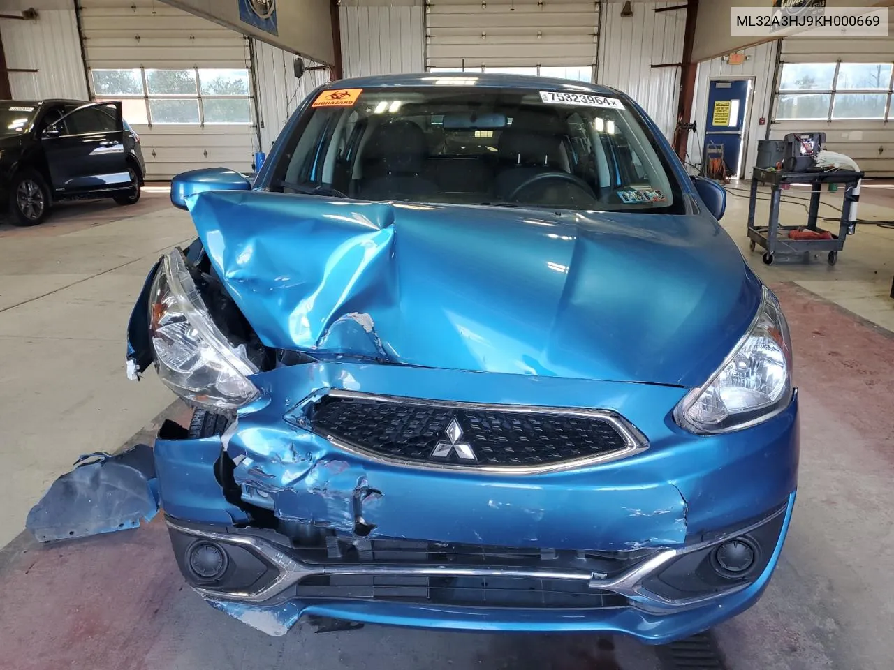 2019 Mitsubishi Mirage Es VIN: ML32A3HJ9KH000669 Lot: 75323964