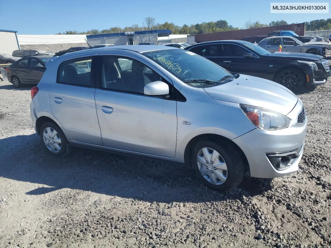 2019 Mitsubishi Mirage Es VIN: ML32A3HJ0KH013004 Lot: 75626674