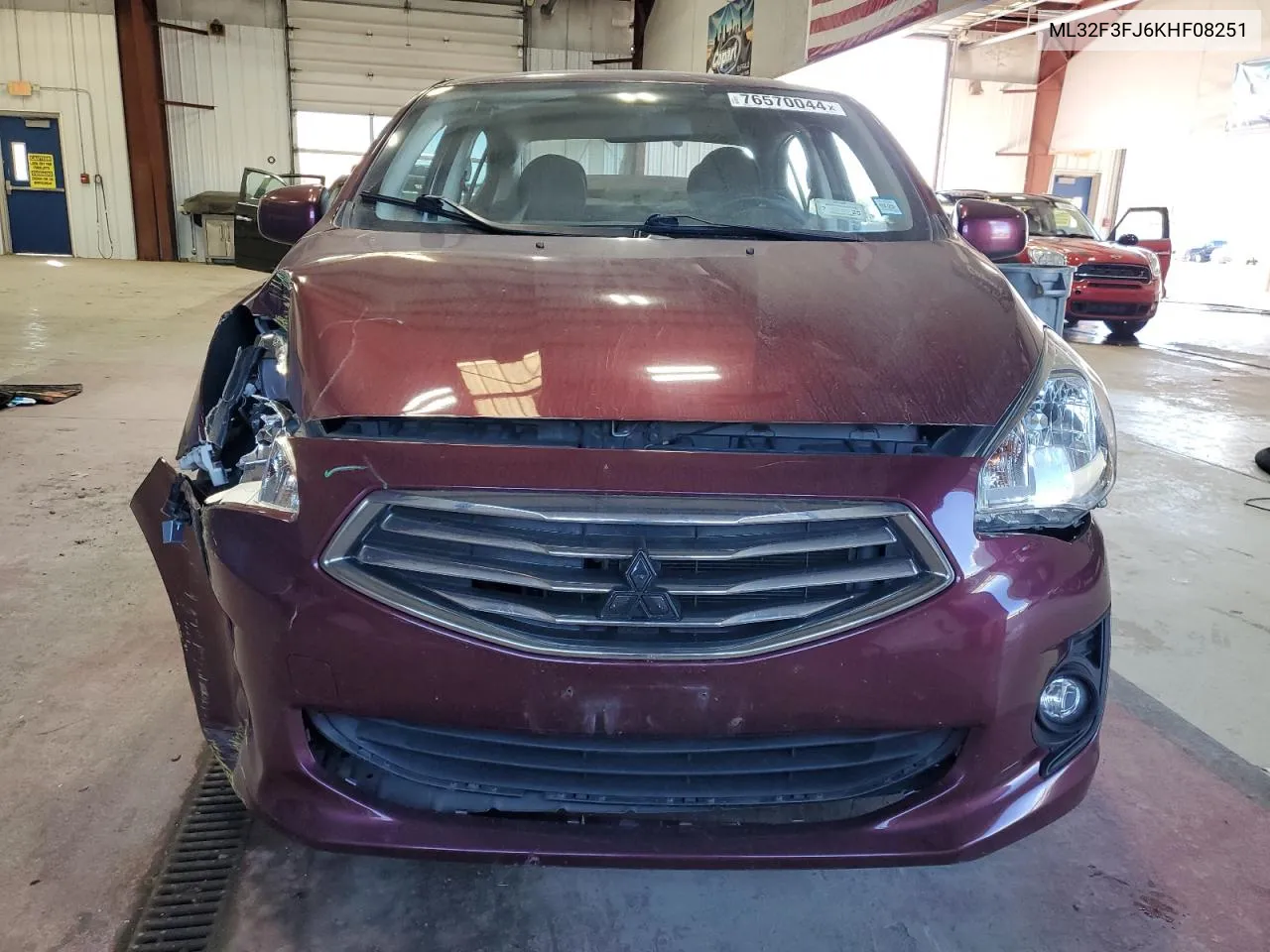 2019 Mitsubishi Mirage G4 Es VIN: ML32F3FJ6KHF08251 Lot: 76570044