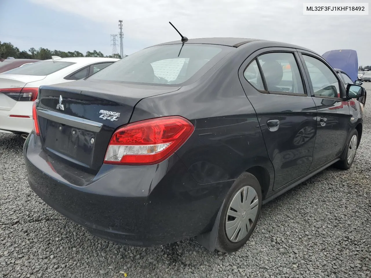 2019 Mitsubishi Mirage G4 Es VIN: ML32F3FJ1KHF18492 Lot: 76583684